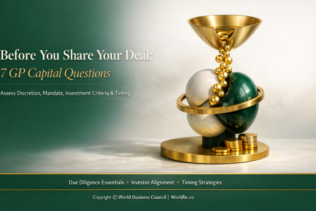 Before you share a deal, qualify the capital. Use these 7 questions to confirm discretion, mandate fit, IC process, ticket size, and timing.